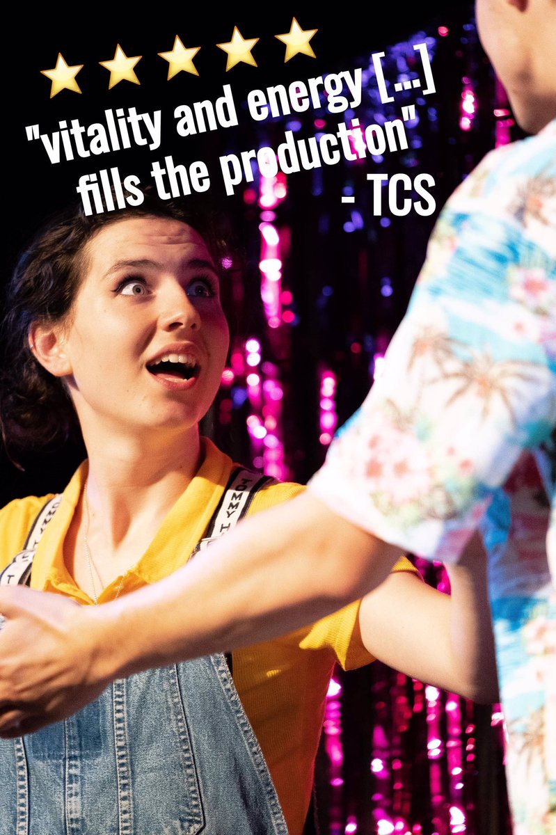 castcambridge's tweet photo. Thank you @tcsnewspaper for the 5⭐️ review!! 😍😍😍 What a way to kick off our home run - and we’re doing it all again tonight 🎉 tickets are still available for tonight’s 7.45 show, so what are you waiting for?? https://t.co/tA2djNYjSy @adctheatre https://t.co/3X5aal68p4