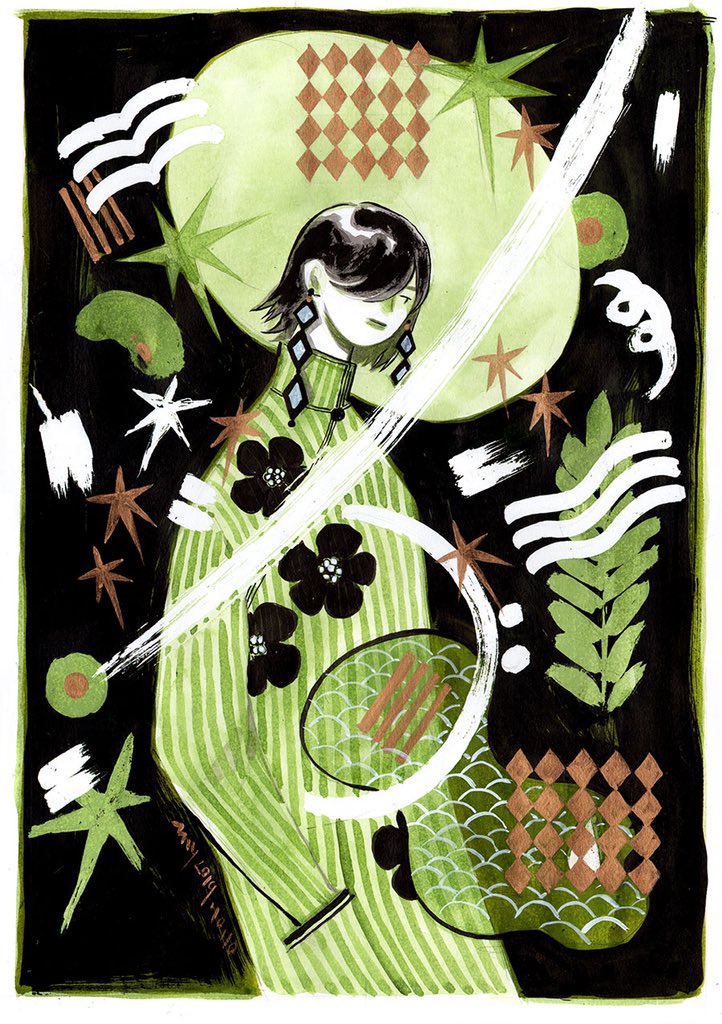 Green 10 #inktober 