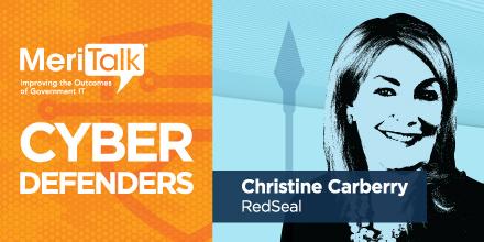 RedSeal_co's tweet photo. Proud to share the news that @MeriTalk has recognized RedSeal Federal Business Unit VP @ChristineCarberry as a #CyberDefender. https://t.co/gcMthbLPmg #Cybersecurity #CyberDefender. #CDMCentral #CyberSmoke #DC https://t.co/91XlMjKWdD