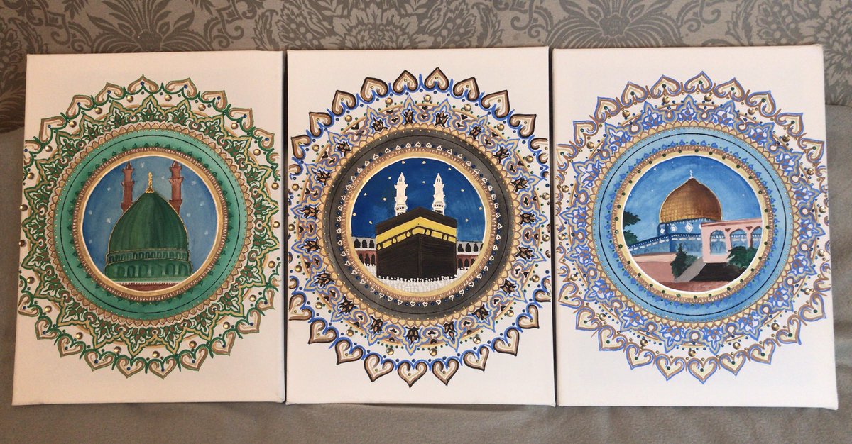 Set of 3, 12” x 16” canvasesMade as requested by the customerInstagram: zm_canvas_art