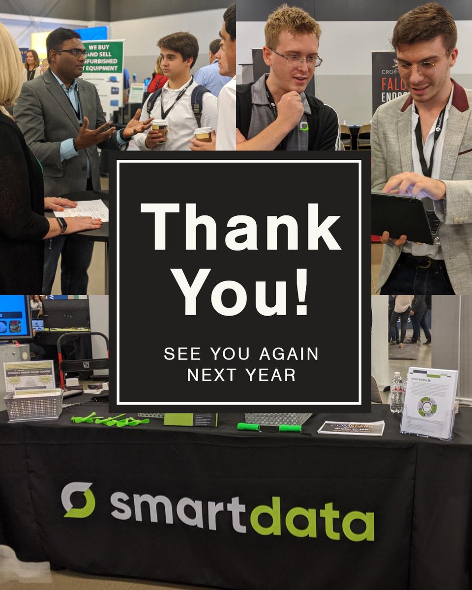 getsmartdata's tweet photo. Thank you to everyone who stopped by to visit the Smart Data booth at ComSpark 2019. We enjoyed meeting new people and catching up with local tech friends. We will see you at the next one!
#cincinnati #comSpark2019 https://t.co/uY49Ydvgum