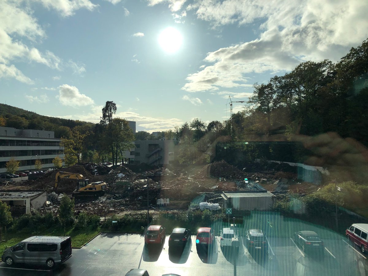 Sunny view from my office, a few minutes later