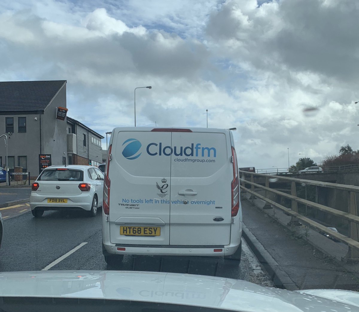 GriffoMedia's tweet photo. Spotted a new radio station ‘out in and about’ in Bradford earlier! Got quite a ring to it. 😂 ☁️ #Radio #cloudfm #hitsfromthesky #fm https://t.co/1seRWdG9CA