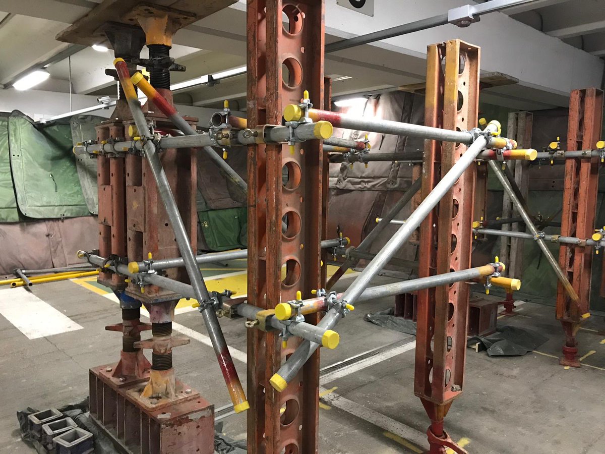 HydraCapsule's tweet photo. Finishing off install 8nr. Sets of 4 lines of Megahsor and Slimshor propping to support London Airport... 32 locations completed in 2 days - brilliant effort! 👏👍 #temporaryworks #bridgepropping #hydraulicjacking #designandinstall https://t.co/N8vjEYKVR9 https://t.co/zDhWGaZLkg