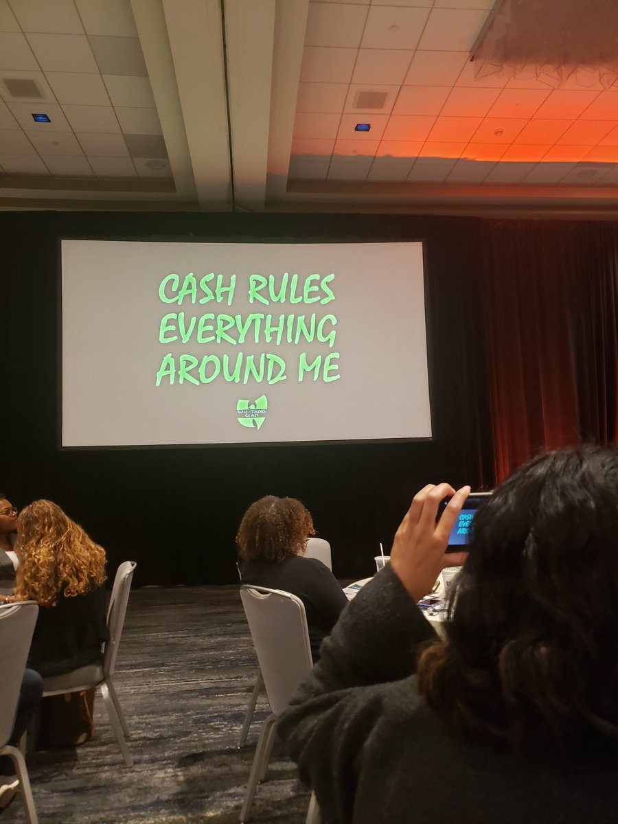 JulianWest44's tweet photo. #cashruleseverythingaroundme
At the Strengthening Student Success Conference! Dr Sara Goldrick-Rab just quoted the Wu Tang Clan! Love it! https://t.co/SeORjbAbF8