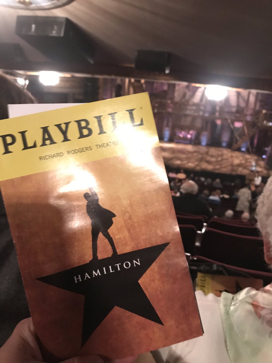 RikkiAmos's tweet photo. We. Are. Here. #Hamilton https://t.co/uWGRxuMOCx