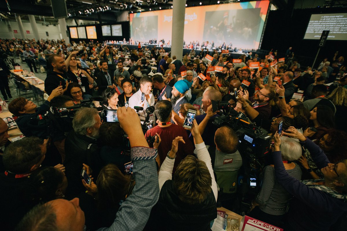 I'm in this for working people. 

For families that don't have access to offshore tax havens. 

For moms &amp; dads caring for their kids &amp; ageing parents.

Justin Trudeau has chosen to protect the ultra-rich. Today in Montreal I made it clear: I choose workers. #CUPE2019 #elxn43