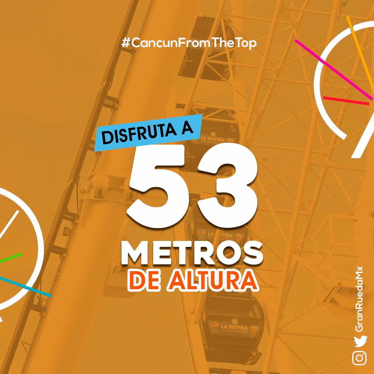 La Gran Rueda Cancun tweet media
