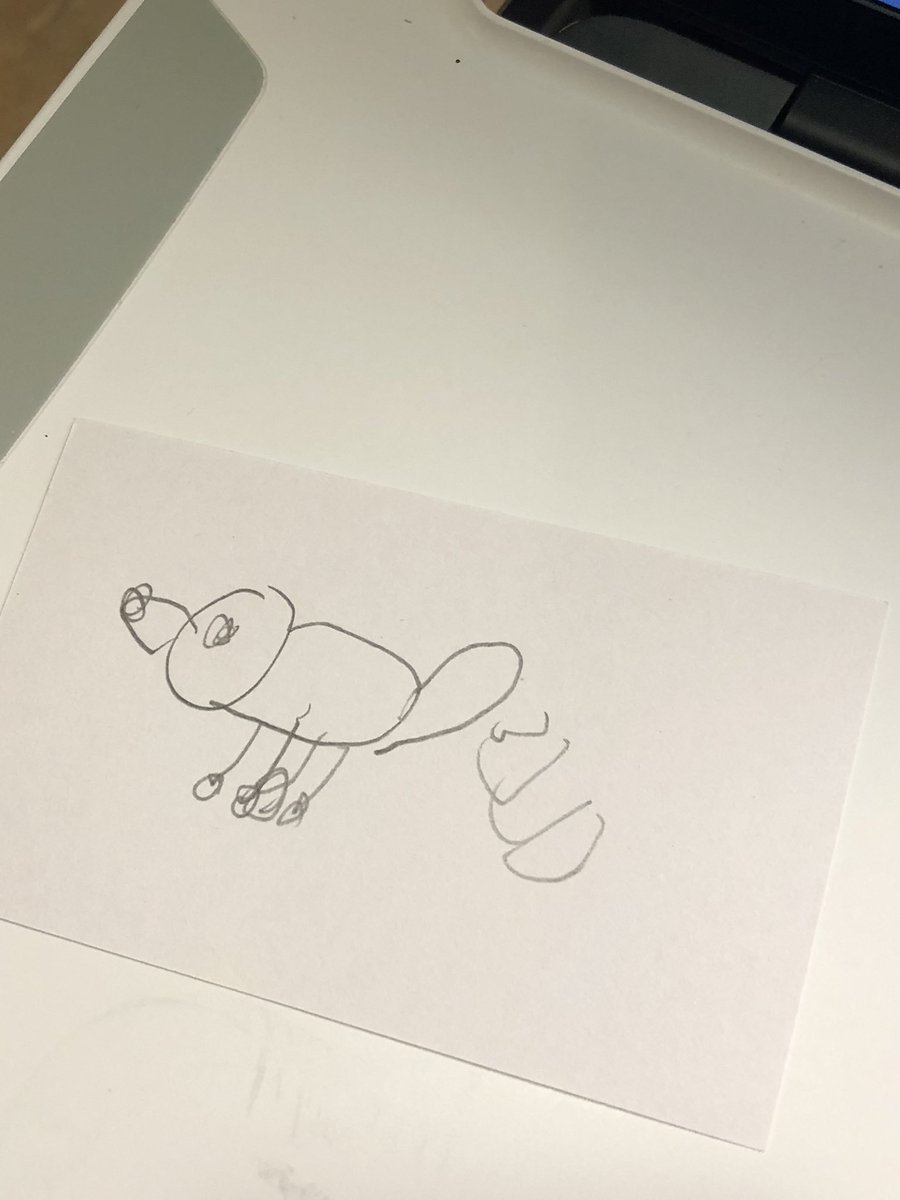 Today I was given a pooping dog drawing