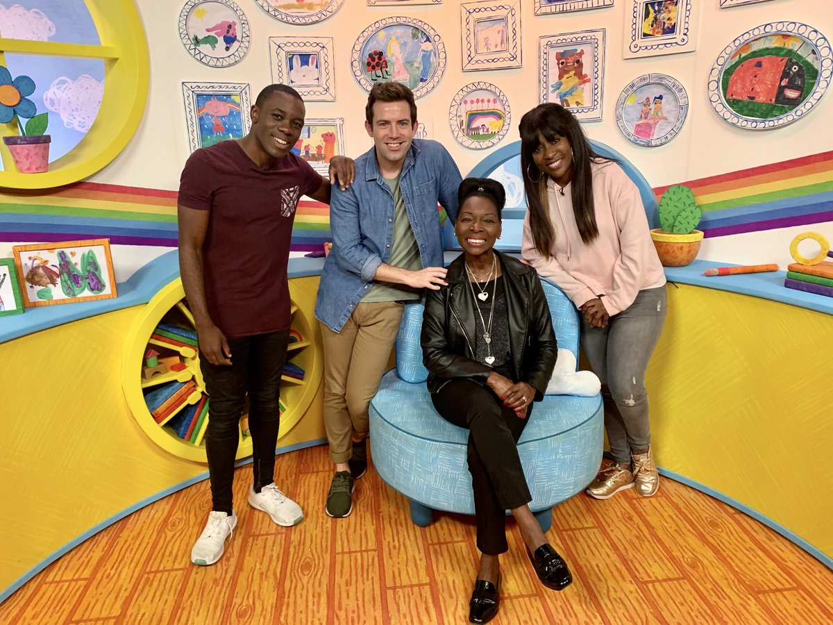 Had a super time visiting @Channel5 and meeting their #MilkShake presenters