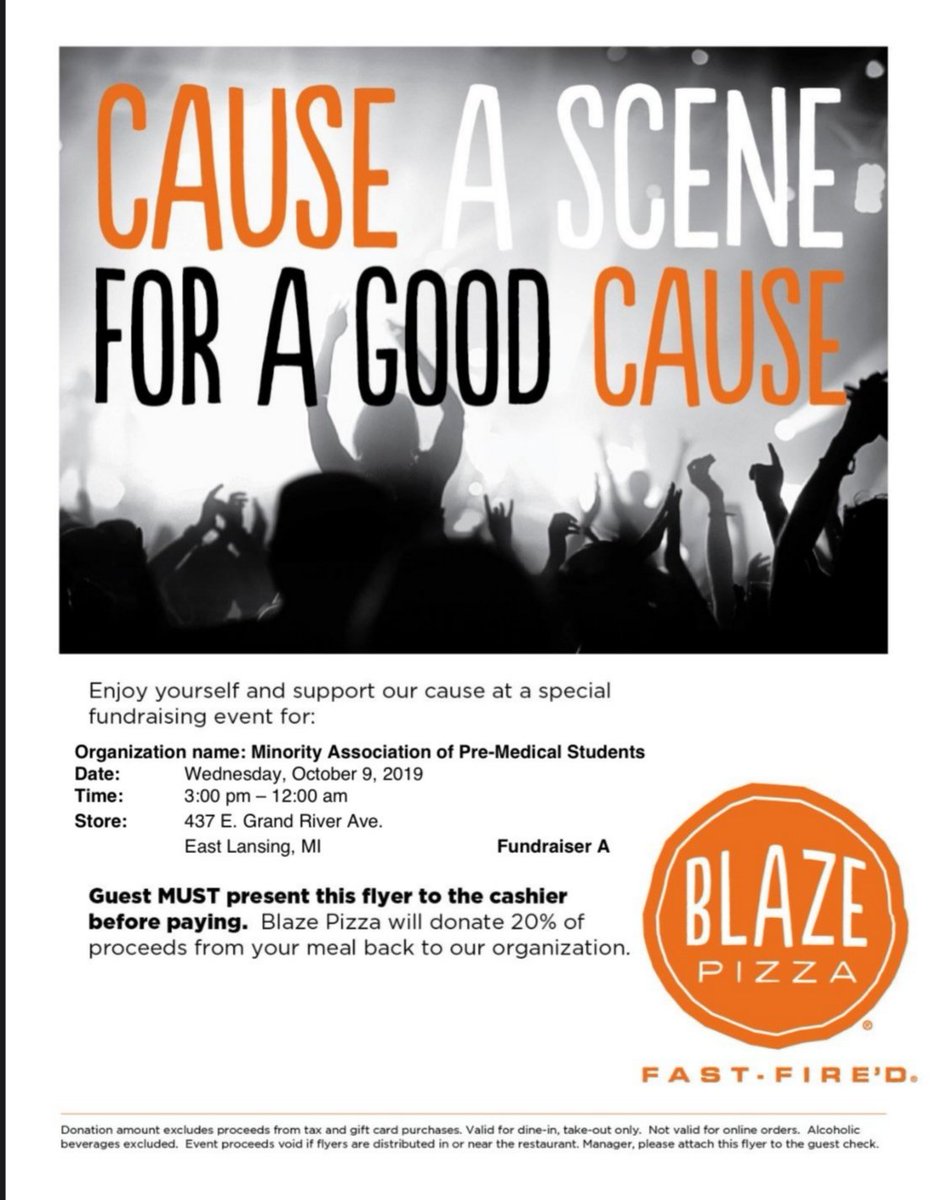 MSUMAPS's tweet photo. Today! Come join MAPS between 3:00pm-12:00am and enjoy some Blaze pizza while supporting our cause 🍕🍕 https://t.co/19dEgfU643