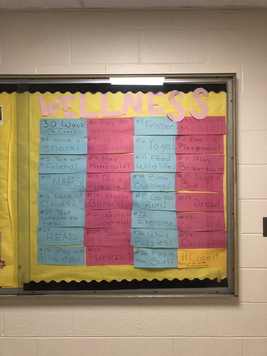WellnessYouth's tweet photo. Check out our Youth Wellness Bulletin Board! #copeit https://t.co/8qfWKnv7GR