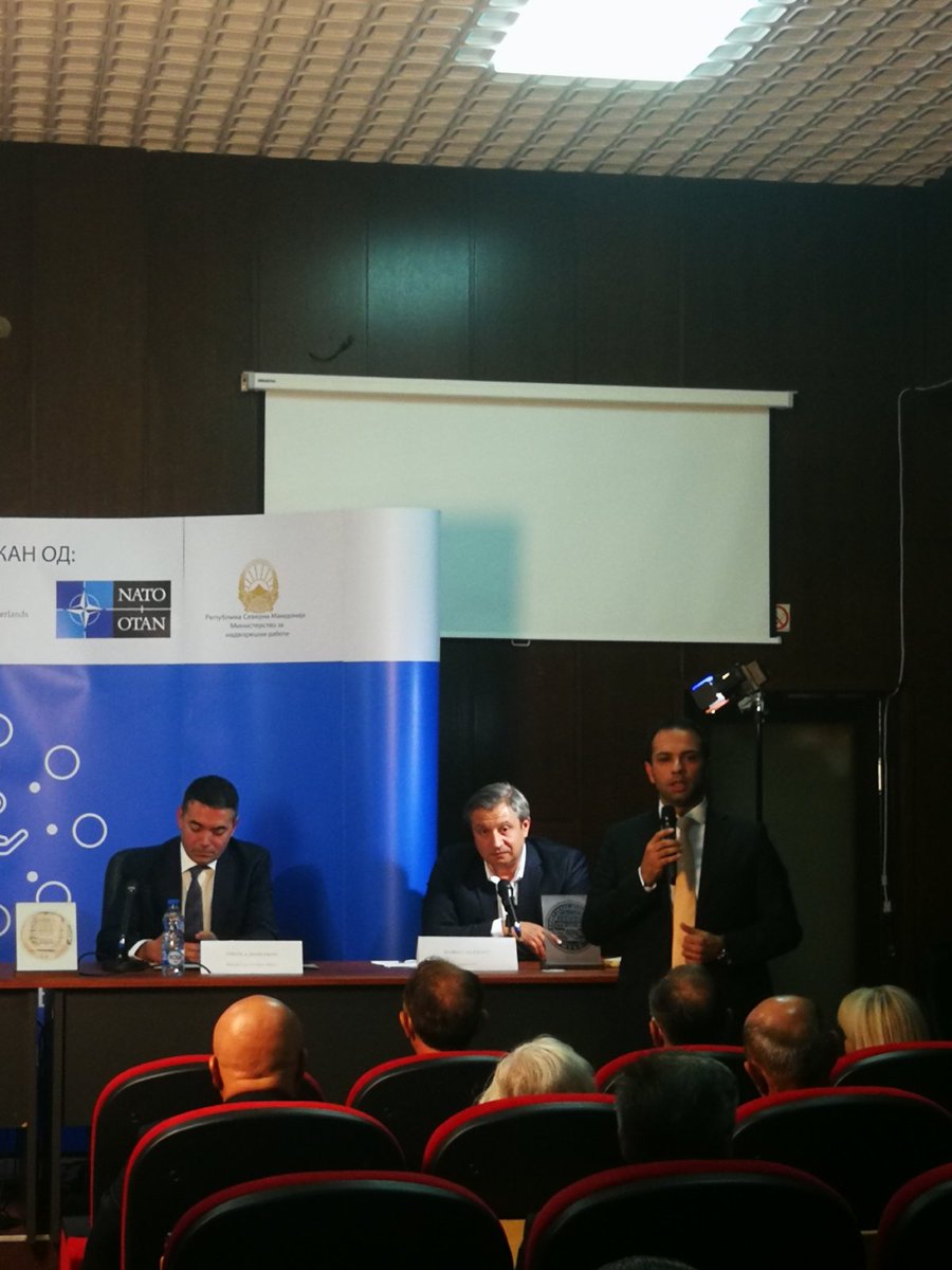 CenterAtlantic's tweet photo. Во моментот во Штип, панел дискусија "Улогата на Република Северна Македонија во НАТО" со министерот за надворешни работи, Никола Димитров и амбасадорката на Велика Британија и Северна Ирска, Рејчел Галовеј. 

Фала Штип! Се гледаме наскоро во Куманово

#НАТОКараван #НиеСмеНАТО https://t.co/SMCqCkvyWx