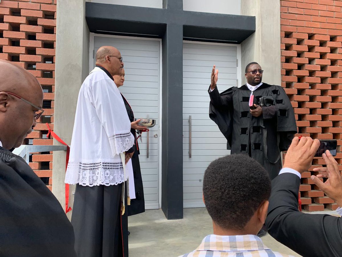SiphoMahokoto's tweet photo. URCSA Kayamandi Consecration Service of the New church went well on 6 October 2019. Dr. Mahokoto (Liturgist) Prof Durand (Sermon) Prof @ReggieNel &amp; Dr @MMahokoto (Holy Communion). Fr D. Lambrechts, @SiphoMahokoto &amp; Prof Dion Forster @digitaldion did the blessing. @WitnessGetuie https://t.co/SJWqI11fcl