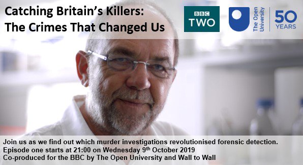 OU_FASS's tweet photo. Starting soon on BBC2 21.00 - 'Catching Britain's Killers' 
Tonight's episode explores the ripples of 1 single investigation &amp; the coincidences &amp; twists &amp; turns that changed crime detection around the world - with DNA fingerprinting. @OpenUniversity https://t.co/brMJrWinNY https://t.co/tbtRGbdESB