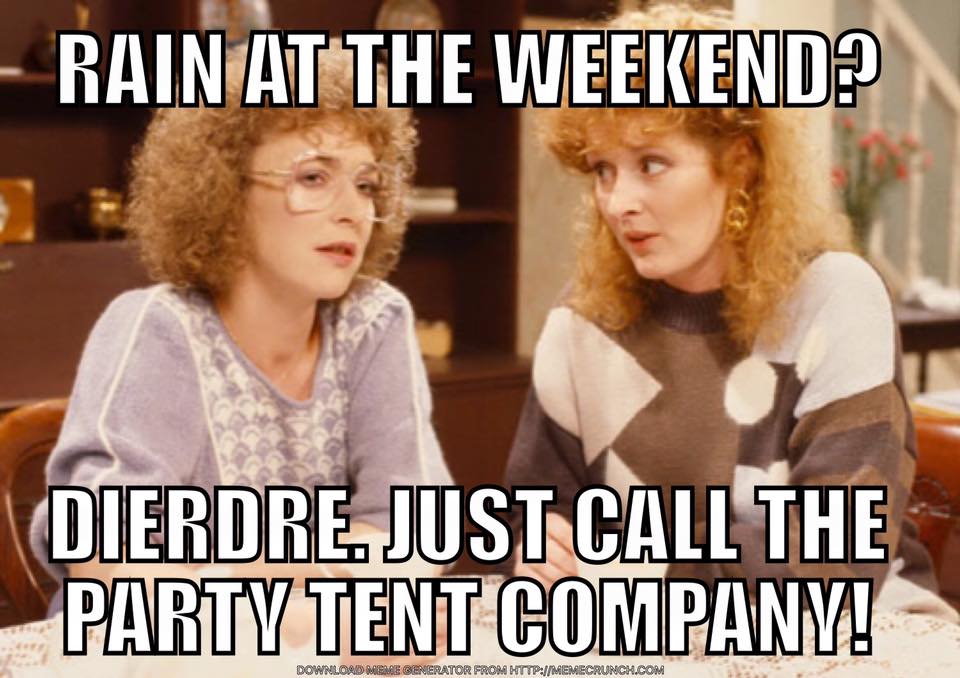 Are you worried about the British weather spoiling your fun in the coming weeks? Fret no more! We can help - 0800 088 6113 🎉🎪👍 #partytent #tenthire  #marqueehire  #eventplanning #eventorganising