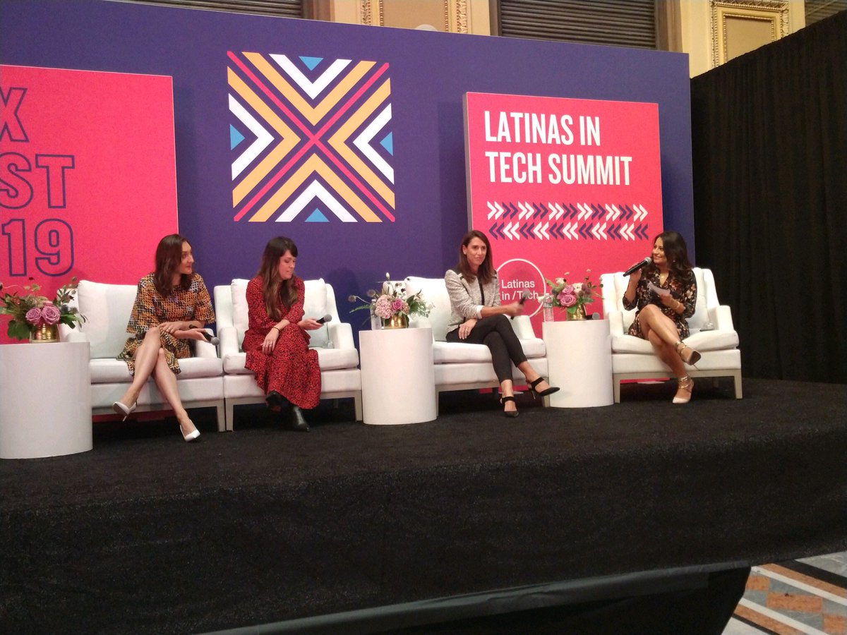 latinas_tech's tweet photo. Up next we have our panel, “Getting a seat the the table,” moderated by @LilsG31 https://t.co/7O5jjGfxEf
