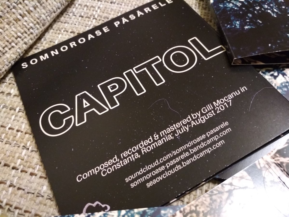 SEAOVCLOUDS's tweet photo. SOMNOROASE PASARELE - CAPITOL CDs just arrived today at SEA OV CLOUDS HQ and they're looking SWEET. They come in dark and light variants and will be available both from us and from the artist himself (hey maybe you can get them signed!) 🐦🐦🐦 https://t.co/VM2e1m6P9X