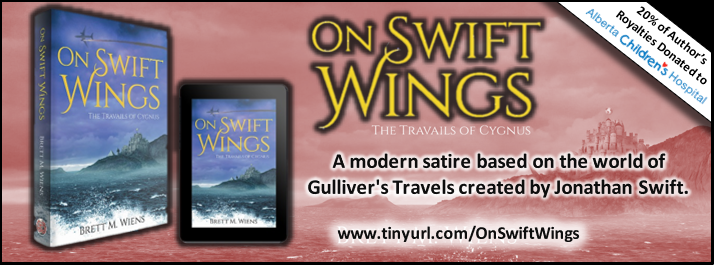 silverscrolls's tweet photo. Fall means time for a great new read, one with lots of meat to sink your teeth and thoughts into. Try On Swift Wings by Brett Wiens on Amazon now. A fantastic piece of literature in the style of Gulliver's Travels and written as a modern-day sequel with a heart-wrenching ending. https://t.co/2SwH4GYQg4