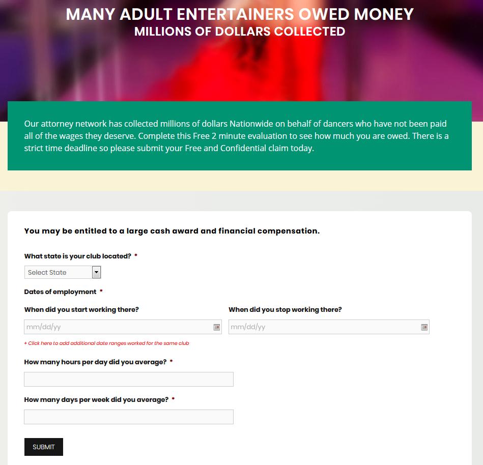 NatlInjuryhelp's tweet photo. #Dancers #Strippers have you tried our online Pay Back Calculator to see how much you can get back from your club?  It's pretty neat! >>https://t.co/mtWmsdLePo https://t.co/BIgm44Gk90