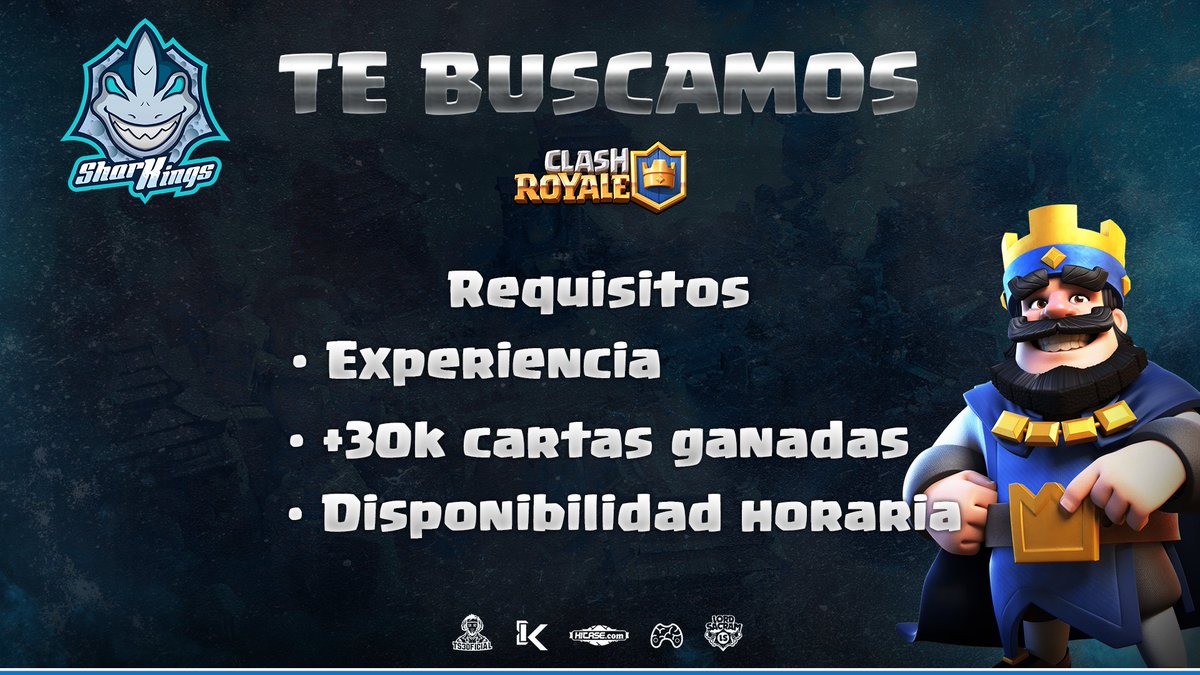 Sharking_s's tweet photo. ➡️ TE BUSCAMOS #CR ⬅️

Estamos buscando reforzar nuestro roster de #ClashRoyale para las distintas competencias. 🤔

Si crees que tienes el nivel y cumples los requisitos, no dudes en contactarnos vía MD.

#GoSK 🦈💙 https://t.co/oEwGp2unBu