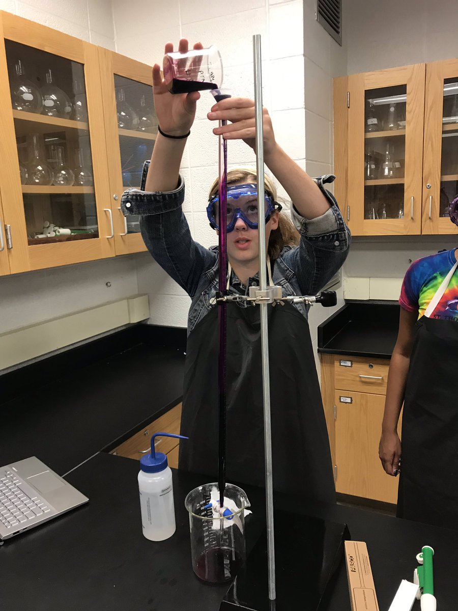 FoxboroughPS's tweet photo. Ms. Borges’s junior and senior chemists busy titrating to find an unknown molarity.  Another great day @foxhsprincipal #TheBoro02035 https://t.co/VBPSMRYpX7