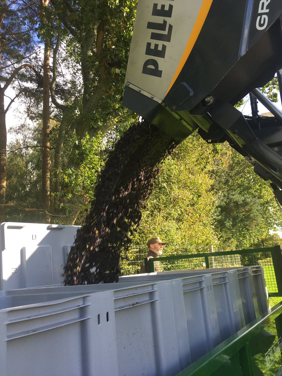 An exciting day today. We have trialled a machine harvester on a small plot of <a href="/Bolneyestate/">Bolney Wine Estate</a> Pinot Noir today. The technology has improved hugely on these machines. Looking forward to seeing the results in our trial wine tank from the grapes harvested!