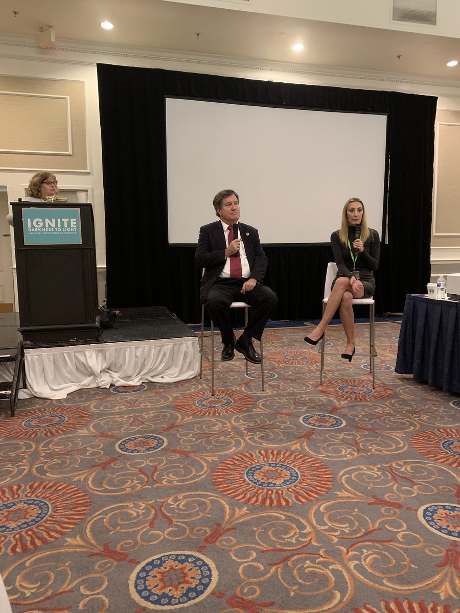 Darkness2Light's tweet photo. Listening to Hon. Dollinger & @lyndsaymarkley discuss the difficulties of proving the long-term consequences of sexual abuse as it relates to #ACEs in civil suites. #ignitebos https://t.co/w2t7JKEkEq