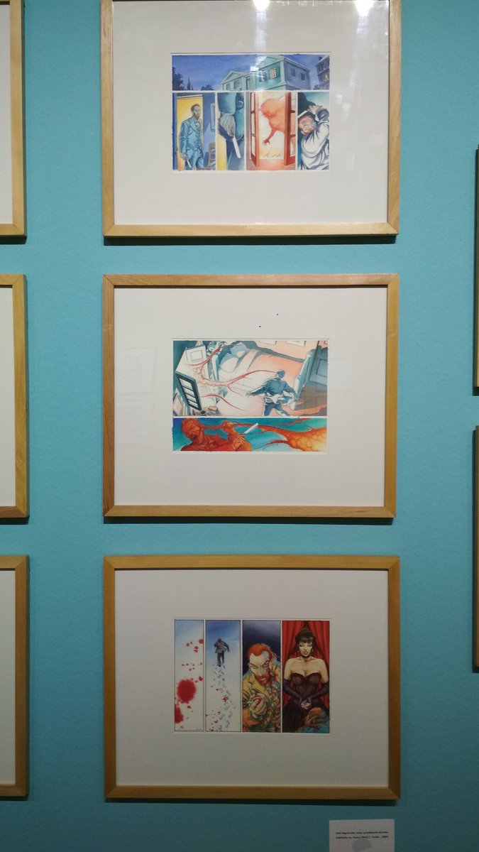 FelixBuscamares's tweet photo. #PorSiPasaPorAhí
En la sala del @MNBAChile del mall Plaza Vespucio hay originales de mi versión de Van Gogh, que apareció en las revistas #Trauko y #HeavyMetal usa https://t.co/C5Fv2zfaqO
