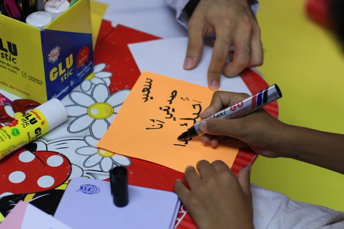 irfad_team's tweet photo. مقتطفات من ورشة #بيباكريشو للأطفال بالتعاون مع برنامج جليسي ✨

#فريق_إرفاد https://t.co/mqY4q3FBEu