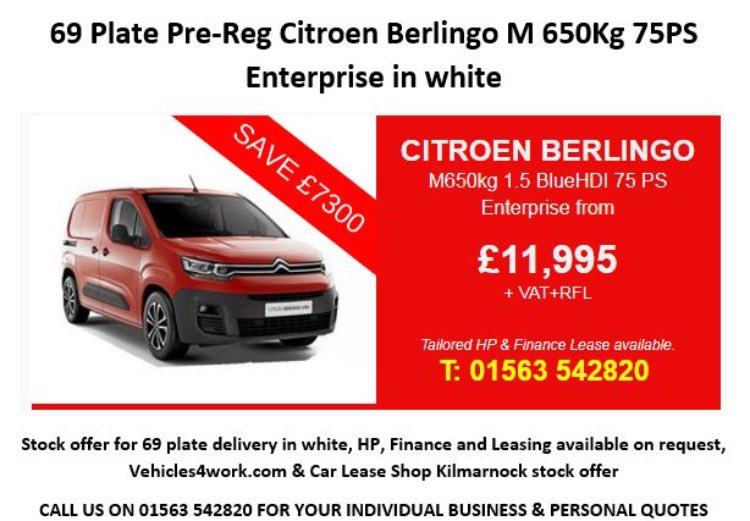 citroen berlingo personal lease