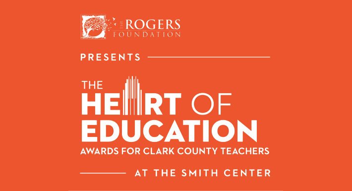 ClarkCountySch's tweet image. Do 🧡 you know a CCSD educator who goes above &amp;amp; beyond? Nominate an outstanding teacher for the #HeartofEducation Awards. 

The top 20 teachers each receive $5,000. Nomination forms must be submitted at theheartofeducation.org by Jan. 17, 2020. @SmithCenterLV @RogersFdnSNV