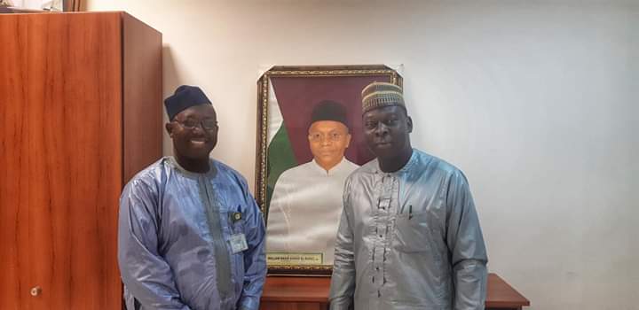 LgKaduna's tweet photo. The Executive Chairman Kaduna North Local Government, Hon. Saleh Shuaibu paid courtesy visit to Hon. Shehu Balarabe, Member Birnin Gwari/Giwa Federal Constituency who double as Vice Chairman House Committee on Federal Road Safety Commission at the @nassnigeria 
09/10/2019 https://t.co/vdNFsI1T0m