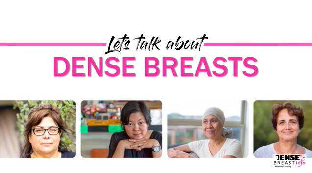 DenseBreastInfo's tweet image. Did you know mammograms may miss more than 50% of cancers in #densebreasts? Learn more from our LET’S TALK ABOUT DENSE BREASTS video series. #BCAM #BreastCancerAwarenessMonth densebreast-info.org/educational-vi…