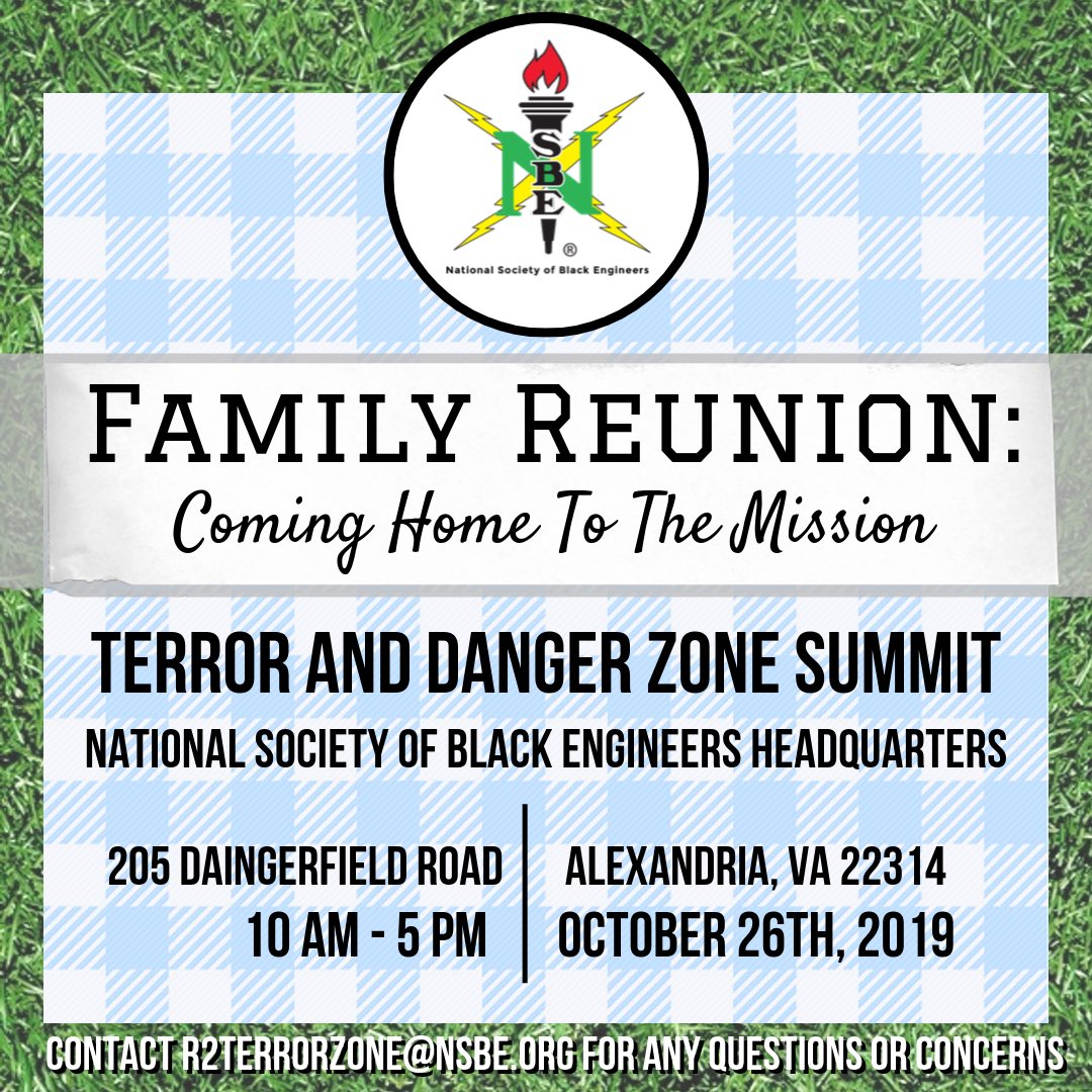 R2TerrorZone's tweet photo. And now, for the moment you’ve all been waiting for! We’re teaming up with @R2DangerZone to host a joint zone summit at NSBE’s World Headquarters! Don’t miss what’s going to be an amazing summit! https://t.co/ZpJPNVCII6