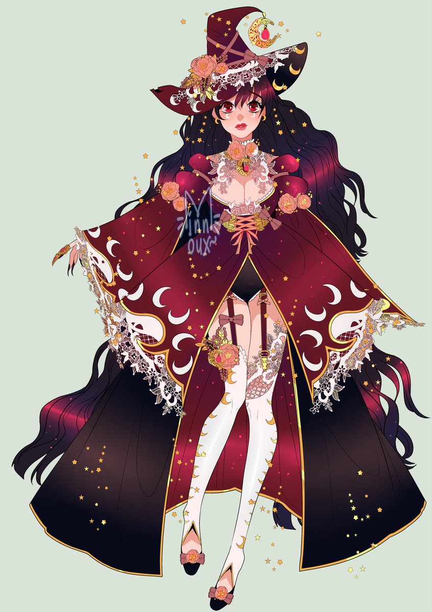 minnouxs's tweet photo. Happy #witchtober ! 🧙‍♀️🧹❤ https://t.co/1JnNzkhCLX