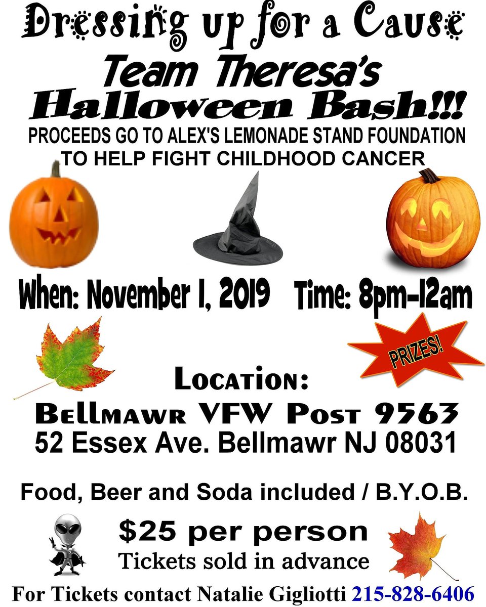 Want to help us fight childhood cancer while having a spooktacular time? Get your tickets now before their all gone.