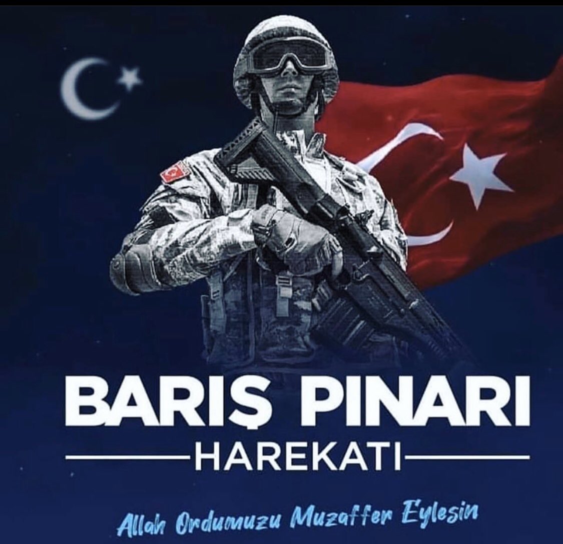 Başlamış olan #BarisPinariHarekati nda Allah Mehmetciğimizin burnunu bile kanatmadan yuvalarına dönmeyi nasip etsin.