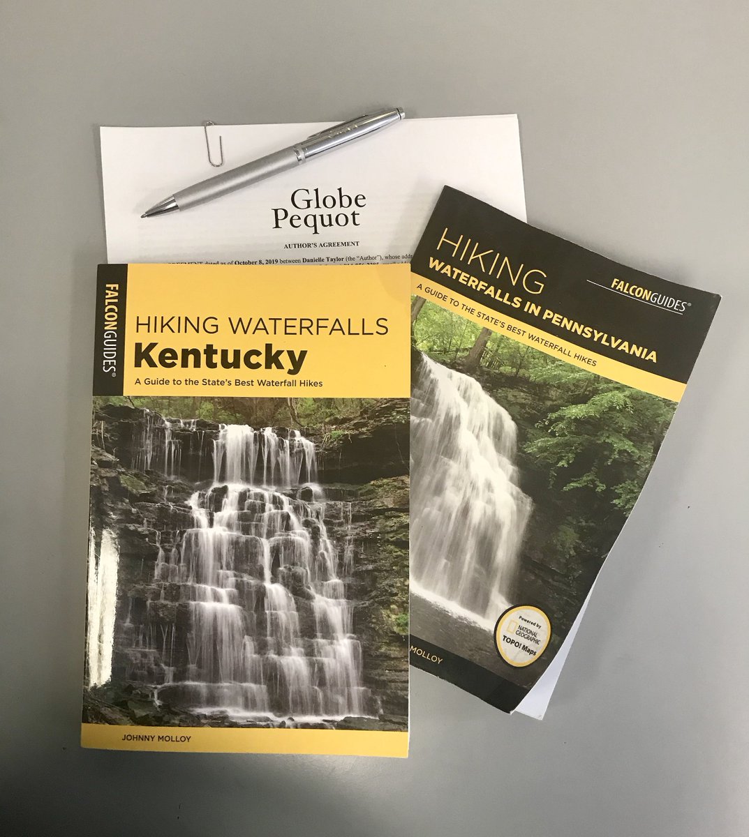 AdventureEdit's tweet image. Yesterday, I signed my first book contract! I'm authoring "Hiking Waterfalls in Maryland" for @FalconGuides/@GlobePequot, and it's set to publish in spring 2021. If you have tips on trailside waterfalls or other hikeable water features (beaches, etc.) in Maryland, let me know!