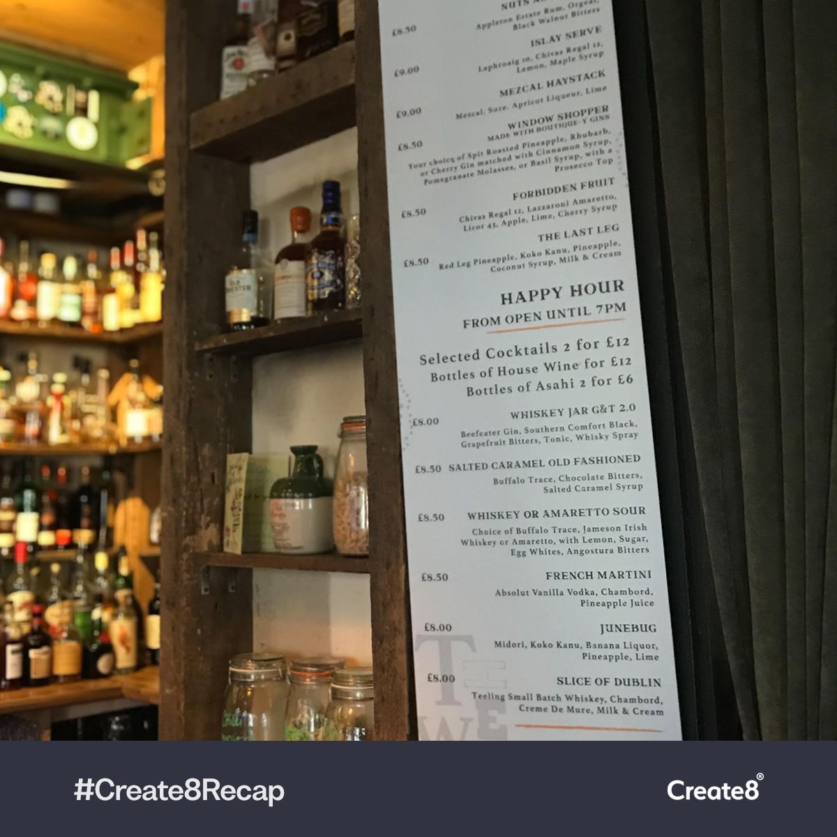 Create8Ltd's tweet photo. 2019 has been a design filled year for our team at Create 8. We're taking a look back at our favourite designs so far, join us for the ride on #Create8Recap
This time we are looking at the menu designs we made for @WhiskeyJarNQ π₯
#menudesign #mcr #graphicdesign #Manchester https://t.co/IzzzgBWGtv