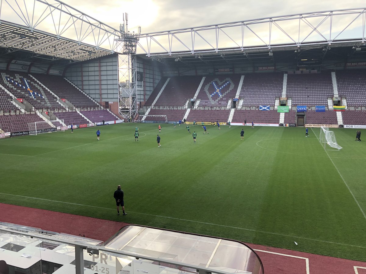 Good couple of days getting a little insight into the national team and a little bit of watching the Under 21s train as part of the @ScottishFA @UEFA Pro licence. Hopefully the game plan comes together at Tynecastle tomorrow night.