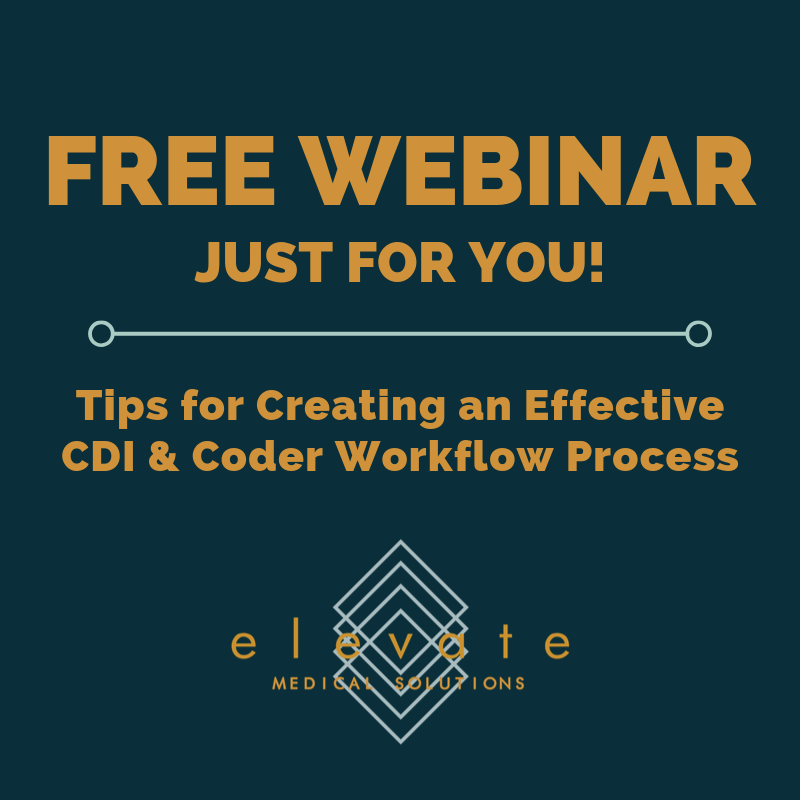 ElevateMedical's tweet photo. Do you feel like your coder &amp; CDI workflow process is missing something?
Check out our FREE webinar on tips for creating an effective #coder &amp; #CDI workflow here: https://t.co/ezhNYKAl6x

This webinar will provide you with easy-to-use tips that you can start using today! https://t.co/BWk5pIPwip