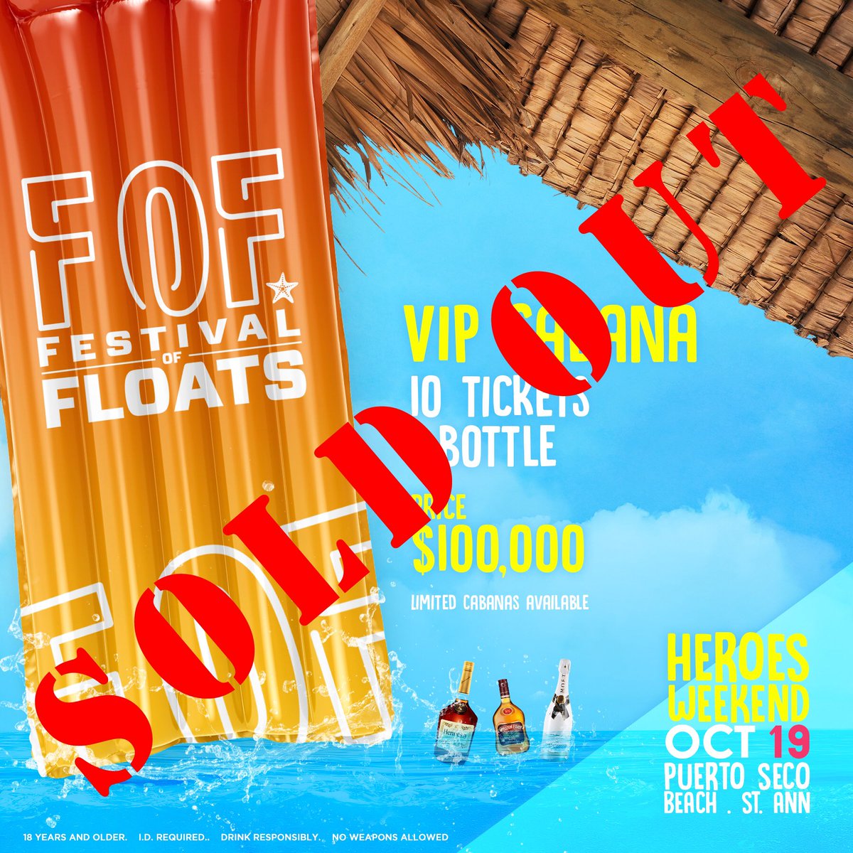 fofjam's tweet image. Our Cabanas are sold out! Get your tickets for next Saturday before they’re gone!