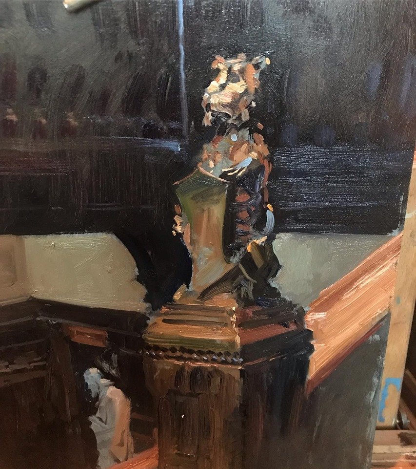 Meet Barbara... well not actually her but the shield: St Barbara - patron Saint canons and of one of the years here at #stonyhurst #stonyhurstcollege #totallybonkersschool #loveit #art #painting #pleinair #neac #clitheroe #lancashire #lanashirelife @StonyhurstSMH @lancashirelife