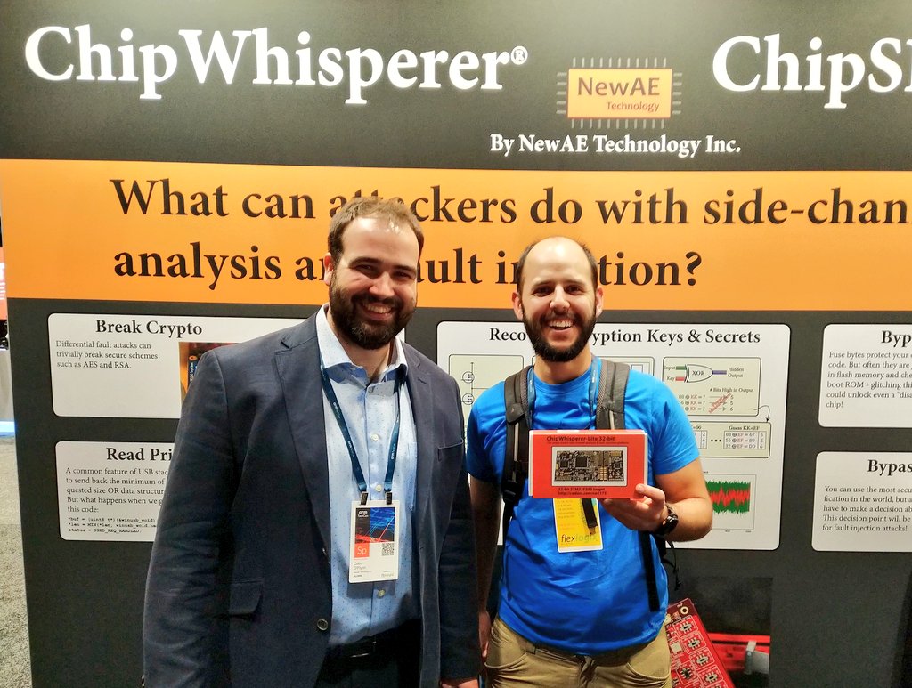 newaetech's tweet image. We already have our first #ArmTechCon  #ChipWhisperer winner, congratulations @alvaroprieto!