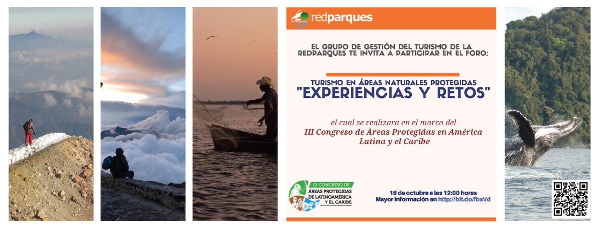 CONANP_mx's tweet photo. ¿Sabes cómo el Turismo aporta a la #Conservación de las #ÁreasNaturalesProtegidas? 🧐 Asiste este 16 de octubre al foro “TURISMO EN ÁREAS NATURALES PROTEGIDAS EXPERIENCIAS Y RETOS”, en el marco del #CongresoÁreasProtegidasLAC. 🤗

➡️ https://t.co/IsYAKFT1Qf #RedParques 🌲🌊🏔️🌅🏝️ https://t.co/ntc8lqgkXb