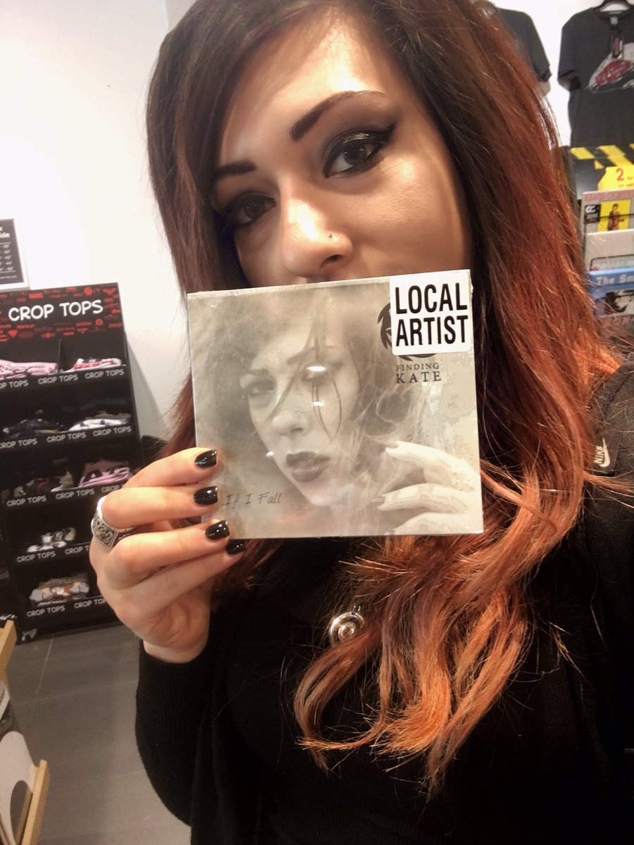 FindingKate's tweet photo. My album ‘If I Fall’ is now available in store from @hmvWestfield ! Go and support your giiiirrlllll 🖤 @hmvtweets #unsignedartist #rock #pop #findingkate https://t.co/DXDrV44f8L