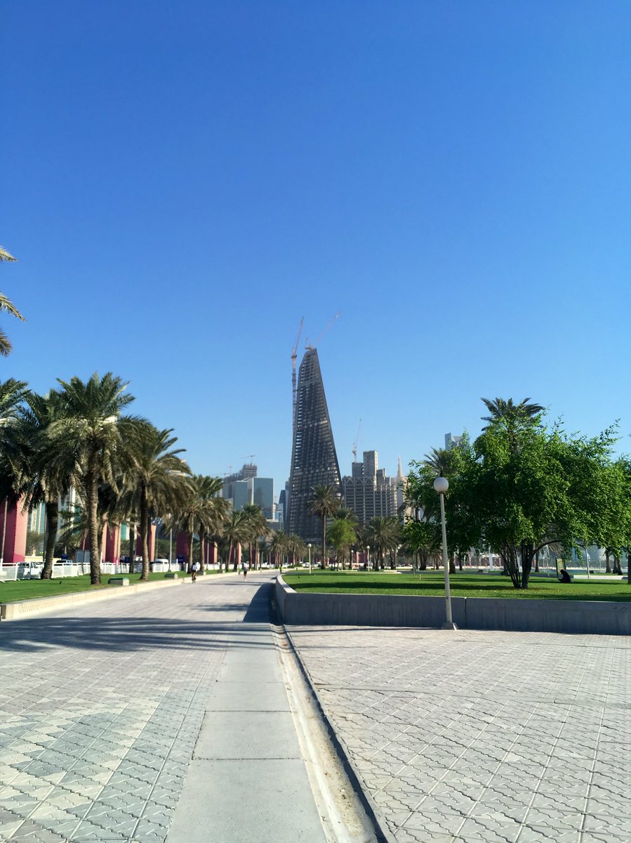 JamesRhodes92's tweet photo. Some parts of the city are nicely designed for pedestrian and cycle movement, others definitely aren't. My record for waiting to cross the main road onto the Corniche was nine minutes for a green man. https://t.co/gPnD2miyAG