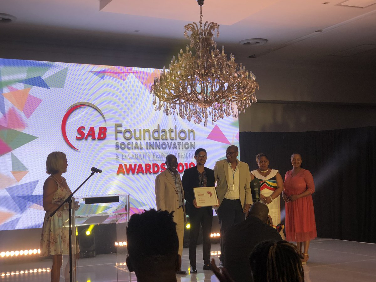fetolasa's tweet photo. Winners of the @sabfoundationsa Social Innovation prize: @Regenize 🙌

Again, we are so incredibly inspired by all the entrepreneurs in the room tonight!

#SABFSIA2019 #Ideas4Change https://t.co/R9pRvXN2G8