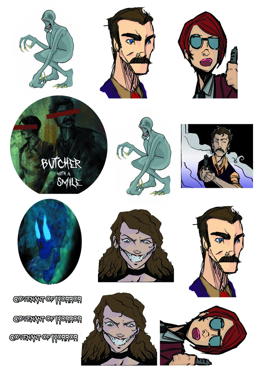 covenantofarca1's tweet photo. Currently working on some possible #sticker designs for @ThoughtBubbleUK in November. My favorite is Agent Taylor with the asexual flag made out of the smoke. Characters designed by @Matt_Lankie_F & @Stuckinawall
#butcherwithasmile #Case78 https://t.co/e7w7TVIjv9